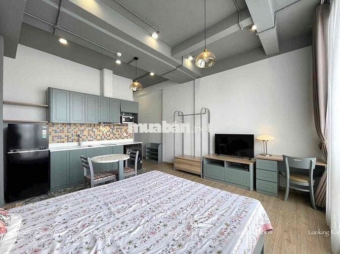 STUDIO 35M2 FULL NỘI THẤT CÓ BAN CÔNG NGAY SÂN BAY - GẦN TRUNG TÂM