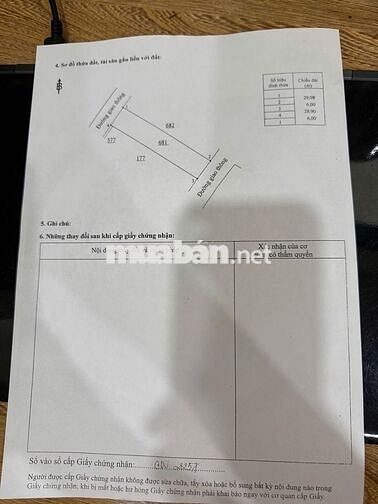 Đất 2 mặt tiền thổ cư sổ đỏ Khu 13 xã Long Đức