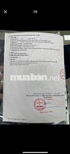 Bán lô đất tại Chánh Phú Hòa bến cát 
Bình Dương DT 554m2
Có 120m2 tc