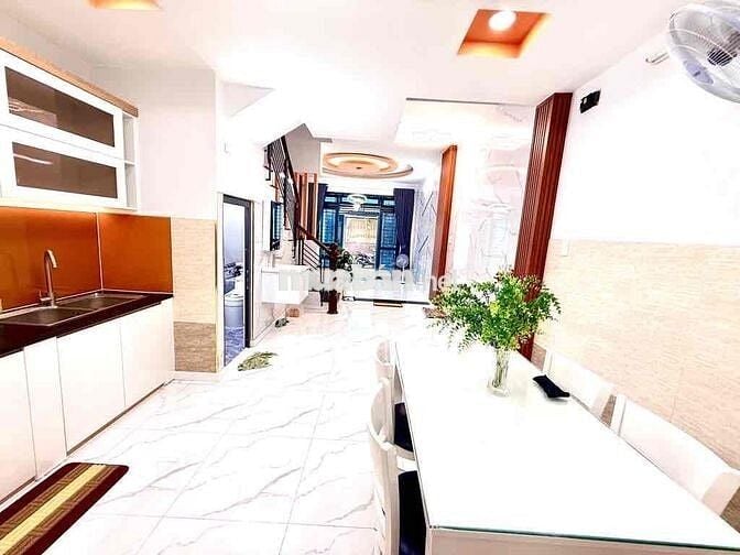 HxH Phạm Văn Chiêu, p9, 4x13, 3 tầng, 4pn, 4wc, gần chợ, 6.6tỷ