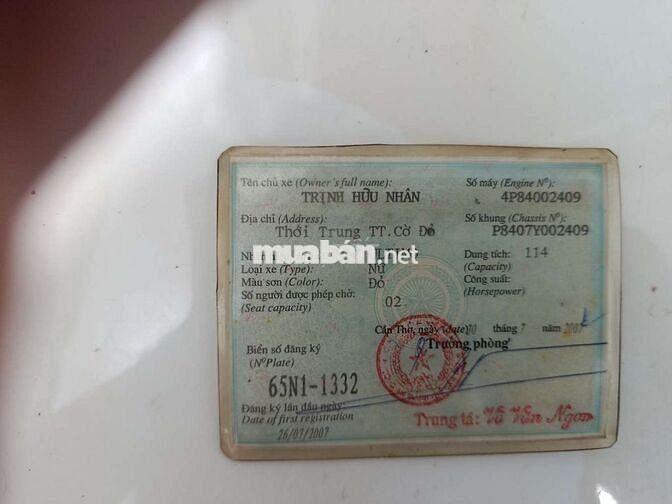 Cần bán Mio giá cả thương lượng được