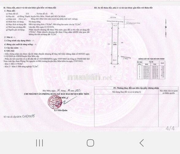 ĐẤT THỔ CƯ KHU DÂN CƯ HIỆN HỮU