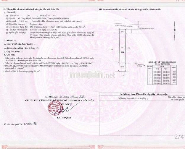 ĐẤT THỔ CƯ KHU DÂN CƯ HIỆN HỮU