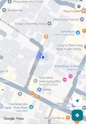 Cho thuê văn phòng 550m2 số 2F ngõ 264 Hoàng Văn Thái, Hà Nội