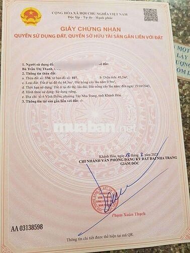 Đất nền Giá Rẻ phường Ngọc Hiệp- Nha Trang