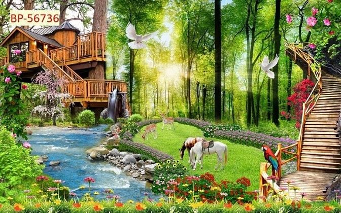 Tranh gạch 3d trang trí nhà cửa - 7886CV