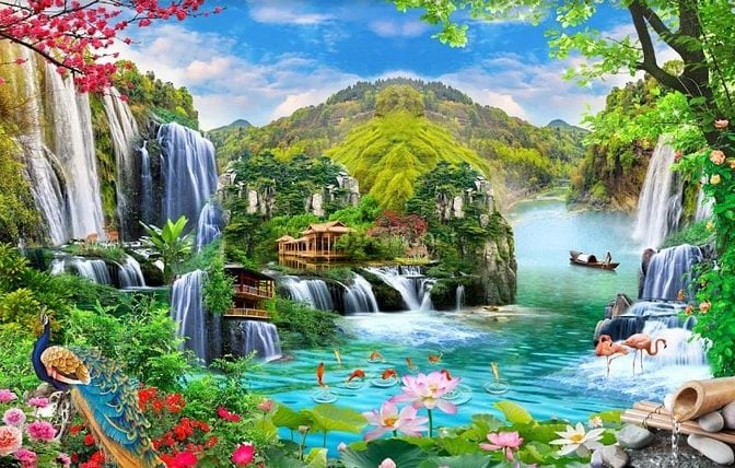 Tranh gạch 3d trang trí nhà cửa - 7886CV