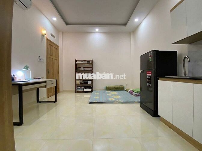 Cho thuê phòng đẹp 20m2 hẻm 120 Vũ Tùng, có máy lạnh, kệ bếp, WC riêng