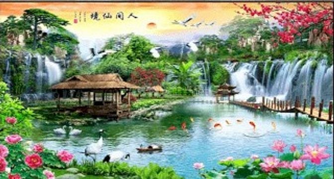 Tranh gạch 3d trang trí nhà cửa - 7886CV