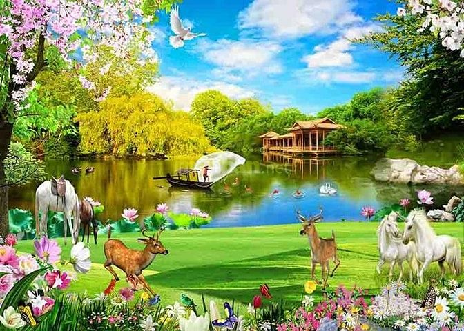 Tranh gạch 3d phong thủy tài lộc - SCX44