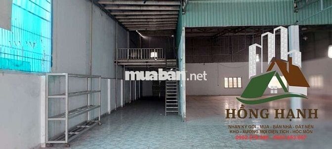 CHO THUÊ KHO XƯỞNG 20×30m2  – XUÂN THỚI THƯỢNG - GIÁ 40 TRIỆU/ THÁNG