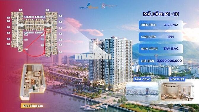 Hơn 1 tỷ sở hữu căn hộ view sông Hàn, cho thuê sinh lời 15–30tr/th
