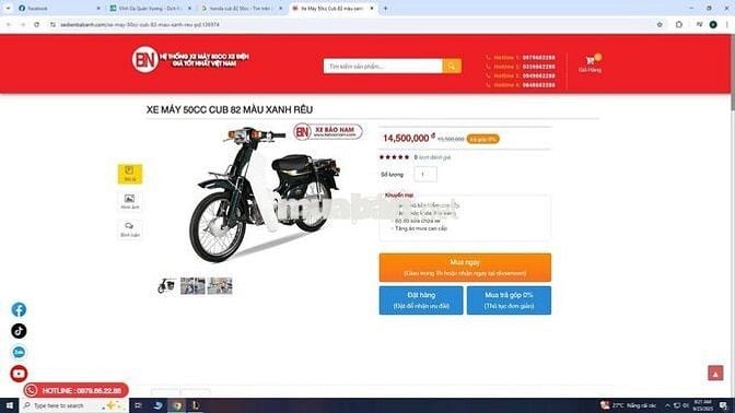 Honda Cub 82(2023) máy êm – biển số chính 1 chủ