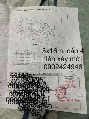 KẸT TIỀN CẦN BÁN GẤP NHÀ HẺM 6m, VŨ NGỌC PHAN BÌNH THẠNH