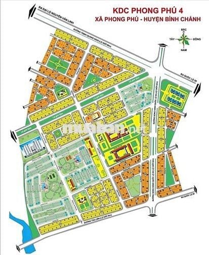 Bán đất thổ cư _ KDC Phong Phú 4 _ 100m2 _ 63tr/m2