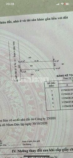 Chính chủ cần bán gấp đất h2986 Nhơn Đức nhà bè