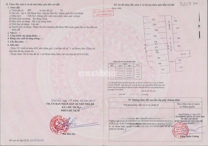 Chính chủ cần bán gấp đất h2986 Nhơn Đức nhà bè