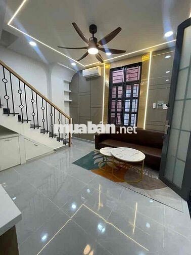 PHÚ NHUẬN nhà mới  4 TẦNG ,hẻm thông chợ ,