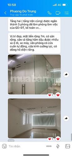 Mặt tiền trung tâm (phù hợp Văn Phòng, chuỗi thương hiệu)