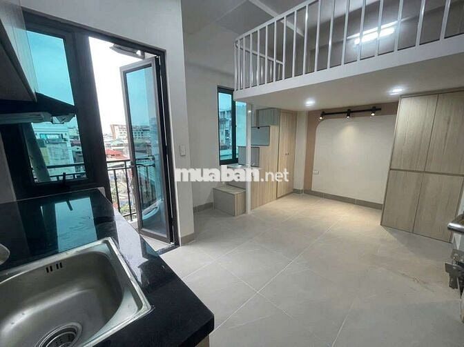 Cho thuê CCMN 25m2 Gác xép. Full đồ ban công thoáng tại Trung Liệt