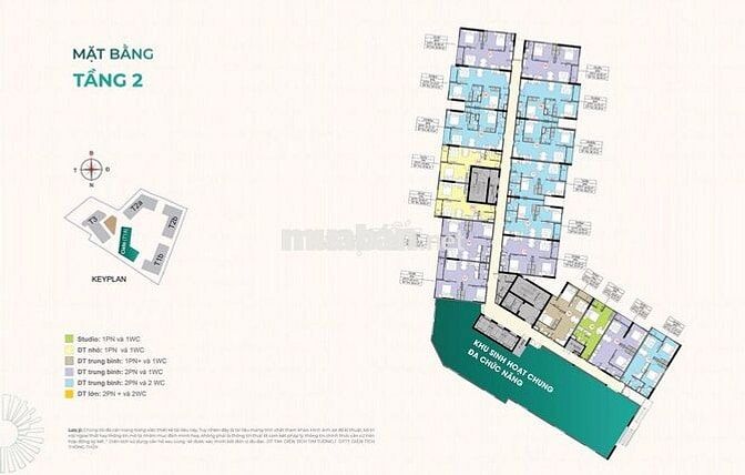 Bán căn hộ chung cư tại Destino Centro, 1,8 tỷ, 56 m2, view đẹp