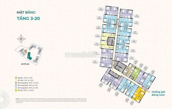 Khu căn hộ cao cấp Destino Centro, tháp Cielo, 1 PN 1 WC, tỉnh Long An