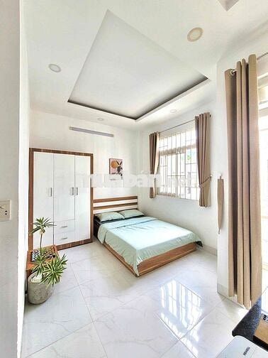 CHO THUÊ CĂN HỘ GẦN CHỢ BÀ CHIỂU,HV CÁN BỘ,CỬA SỔ,35m2,FULL NỘI THẤT