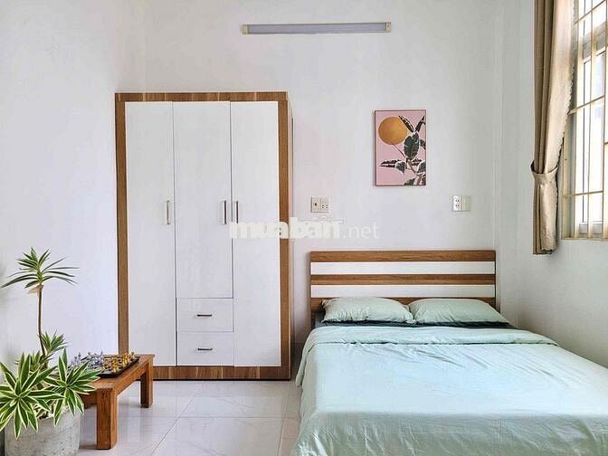 CHO THUÊ CĂN HỘ GẦN CHỢ BÀ CHIỂU,HV CÁN BỘ,CỬA SỔ,35m2,FULL NỘI THẤT