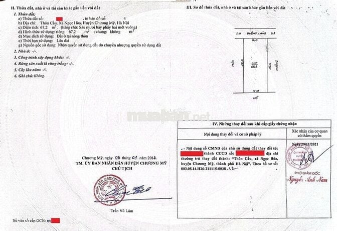 XUẤT HIỆN LÔ ĐẤT MẶT ĐƯỜNG THÔN CẦU-NGỌC HÒA, PHƯỜNG CHƯƠNG MỸ, HÀ NỘI