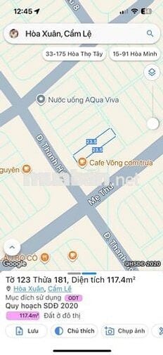 BÁN ĐẤT MT TRUNG TÂM THANH PHỐ ĐÀ NẴNG