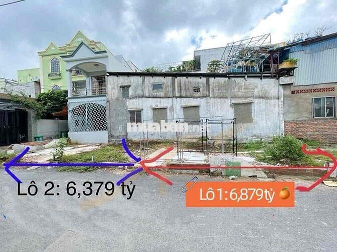 Lô góc 2 mặt tiền cực đẹp – 70m² – ngang 6m nở hậu – xây 4T– Bình Thọ