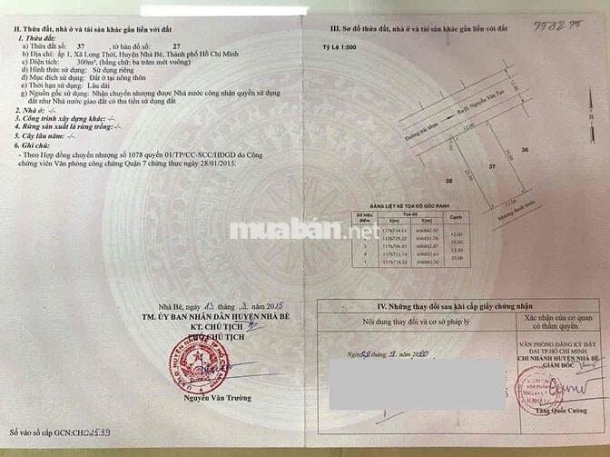 CHÍNH CHỦ CẦN BÁN XƯỞNG LONG THỚI NHÀ BÈ
