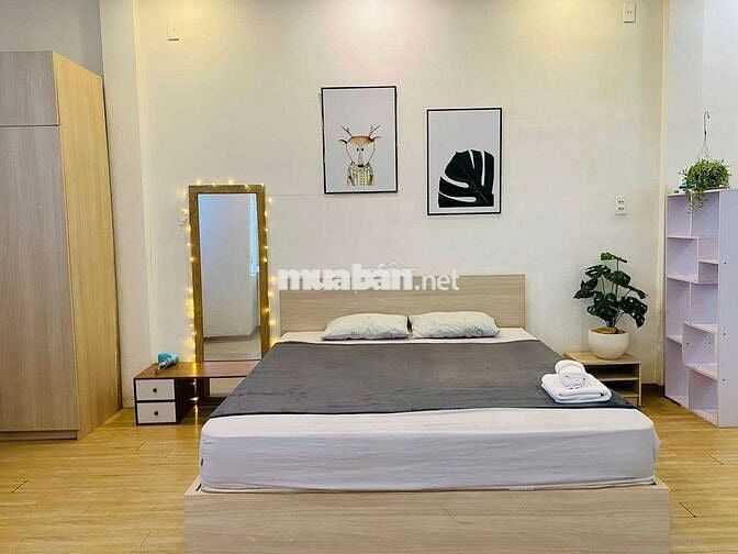 Căn hộ studio 45m2 Sơn Trà, sàn gỗ, nội thất sịn