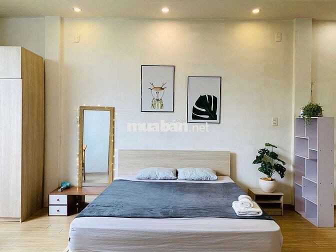 Căn hộ studio 45m2 Sơn Trà, sàn gỗ, nội thất sịn