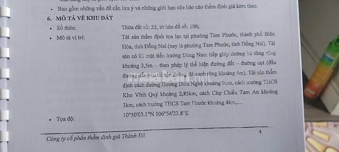 Cần tiền bán gấp, Mặt tiền hẻm 33m x 16.3m, 
