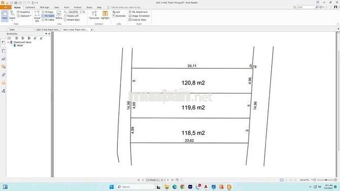 359m2/240m thổ cư.2 mặt tiền xã phú cát.quốc oai