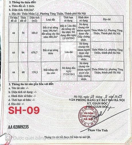 Chính chủ ra hàng 5 lô F0 đất ở Đô Thị HN, Sơn Tây 100-132,4m 1,85 tỷ