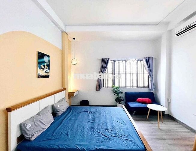 CHO THUÊ CĂN HỘ 1PN TÁCH BẾP CỬA SỔ TRỜI LỚN FULL NỘI THẤT GẦN 7 HIỀN