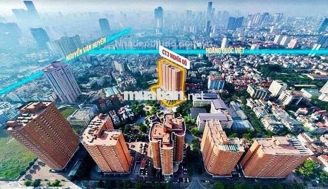 Chính chủ bán gấp CH CT3, Nghĩa Đô, Cầu Giấy, 64m2, 2N,2WC, giá 6.2 tỷ
