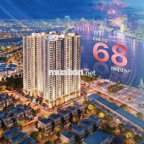 Căn hộ cao cấp , 2 phòng ngủ , căn góc , đa tầm view , hiện đại