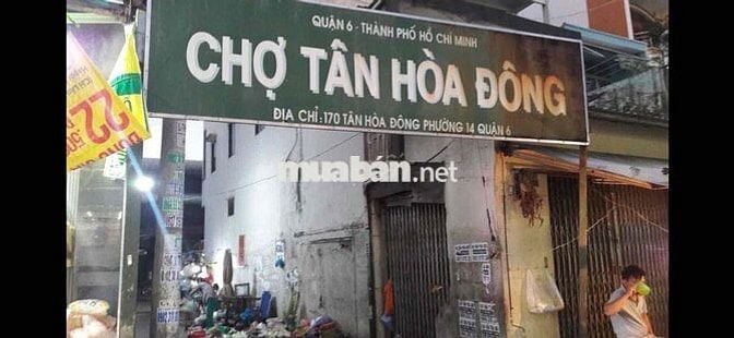 CHO THUÊ NHÀ MẶT TIỀN CHỢ TÂN HÒA ĐÔNG – QUẬN 6