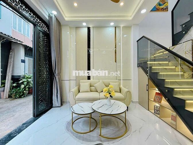 Bán nhà mới đẹp full nội thất hẻm 417// quang Trung p10 GV 4 x 10m 3pn