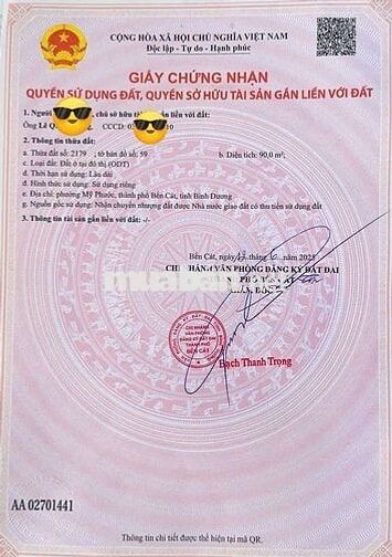 Bán đất đẹp golden A ngay trung tâm Bến Cát TP. HCM