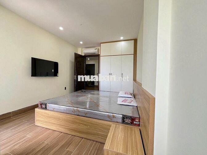 CĂN HỘ 1PN 45M2 MỚI 100% FULL NỘI THẤT BAN CÔNG VIEW TRƯỚC