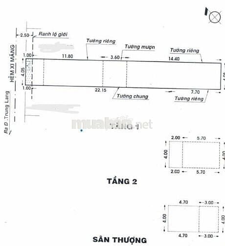 125m2-CHỈ 11 TỶ-CÁCH MẶT TIỀN VÀI BƯỚC CHÂN-PHƯỜNG 12- TRUNG LANG