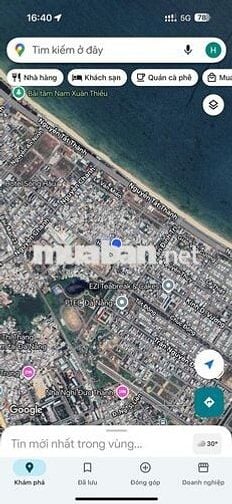 Đất bán tặng nhà ngay biển, Sát chợ Trần đình tri, khu đẹp