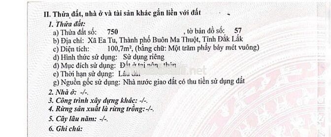 Đất KA1 thổ cư 100% chỉ 1.5 tỷ gần UBND phường Tân An rẻ bất ngờ