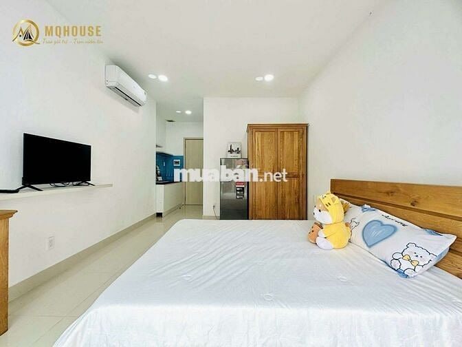 Căn Hộ Studio Ban Công Full NT Tòa Nhà Thang Máy Hầm Xe Bảo Vệ 24/24