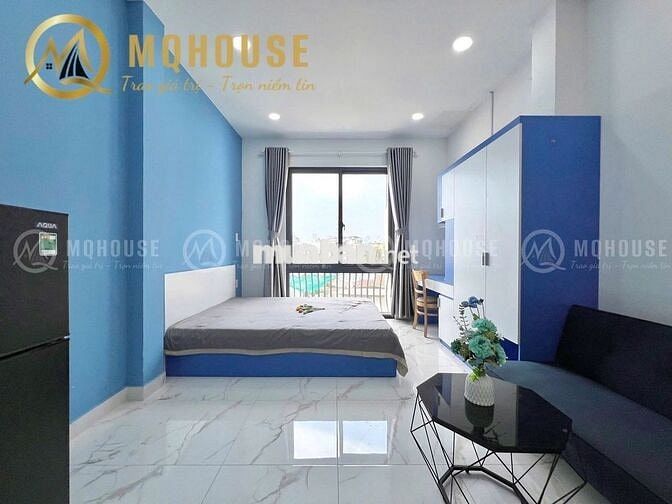 Căn hộ full nội thất ban công, cửa sổ thoáng mát Khánh Hội Quận 4
