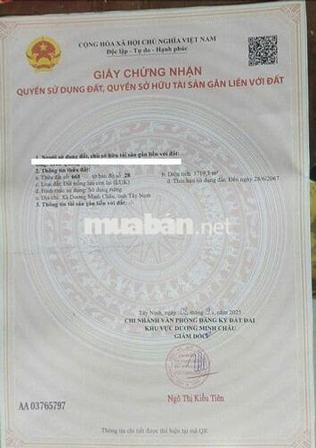 Gần 4 công đất đường nhựa suối đá. Chỉ 2 tỷ 400 triệu hết đất